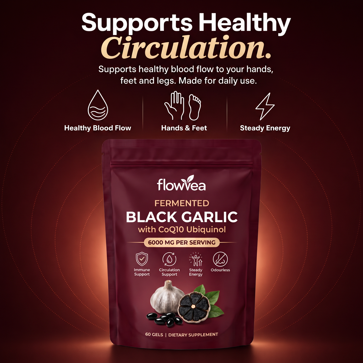 Flowvea Fermented Black Garlic