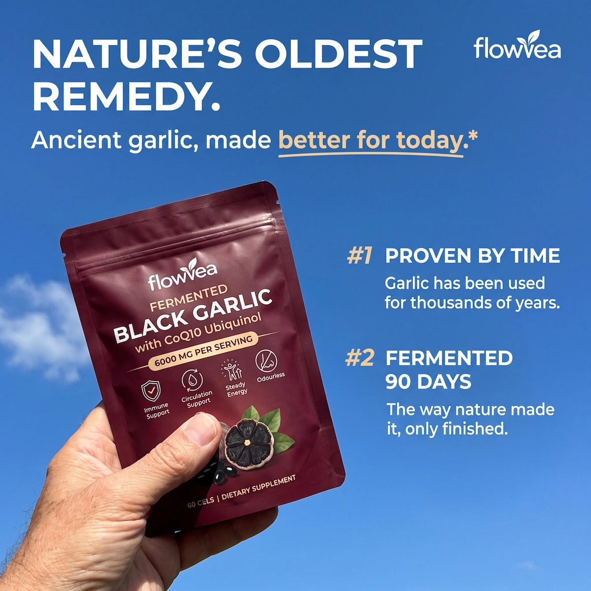 Flowvea Fermented Black Garlic